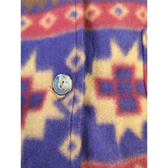 Vintage Fashion Formulas Womens S Aztec Print Button-Up Jacket New Old Stock - Picture 2 of 10